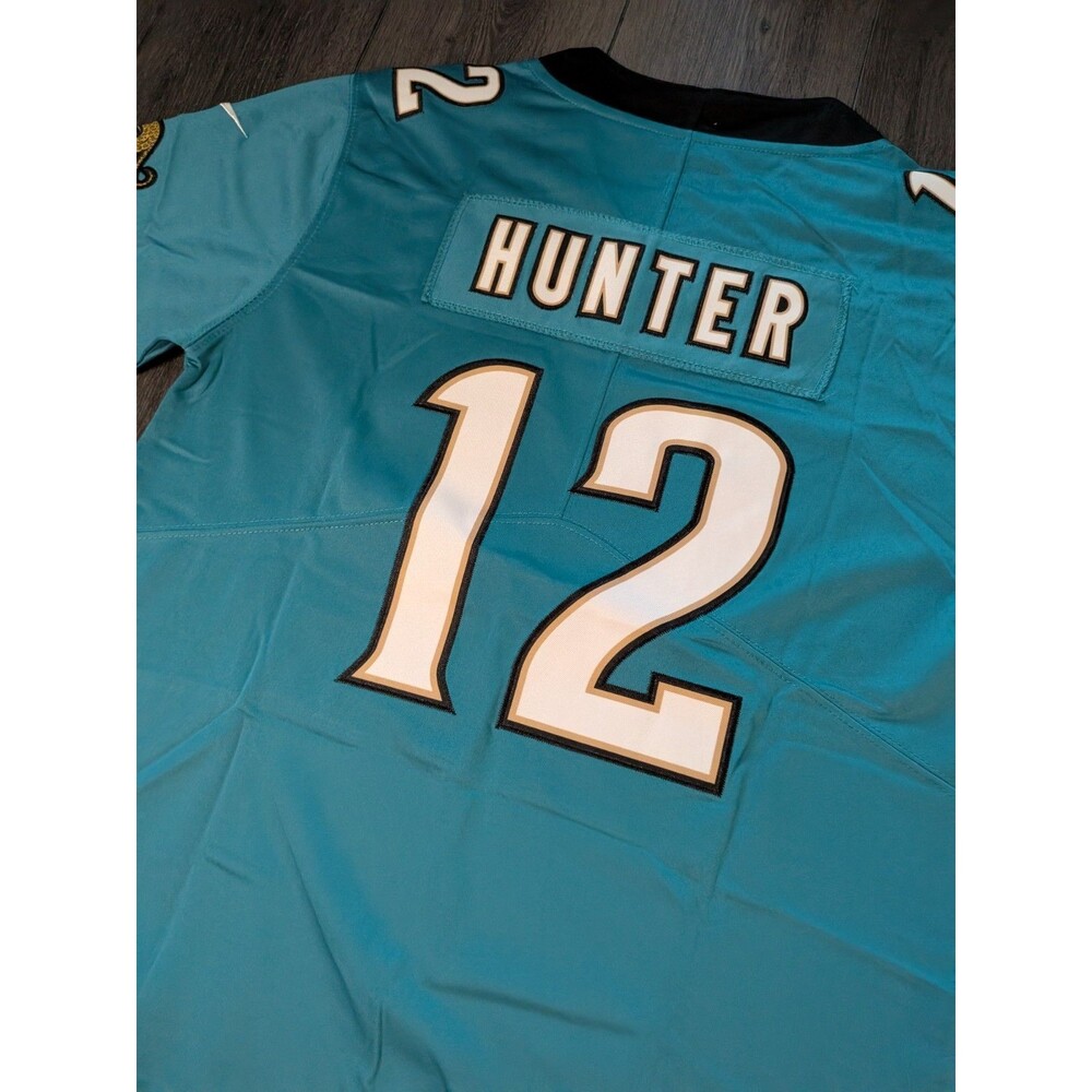 Travis Hunter #12 Jacksonville Jaguars Teal Football Game Jersey Men's Large - Picture 4 of 4
